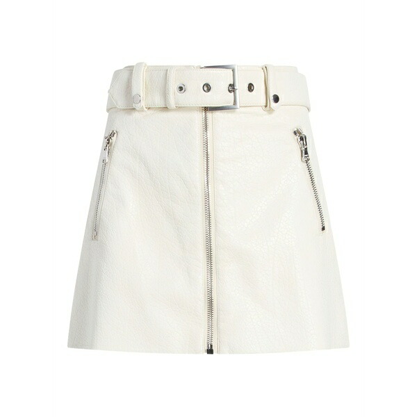 サンクアセプト レディース スカート ボトムス Belted zip saffira skirt White｜asty