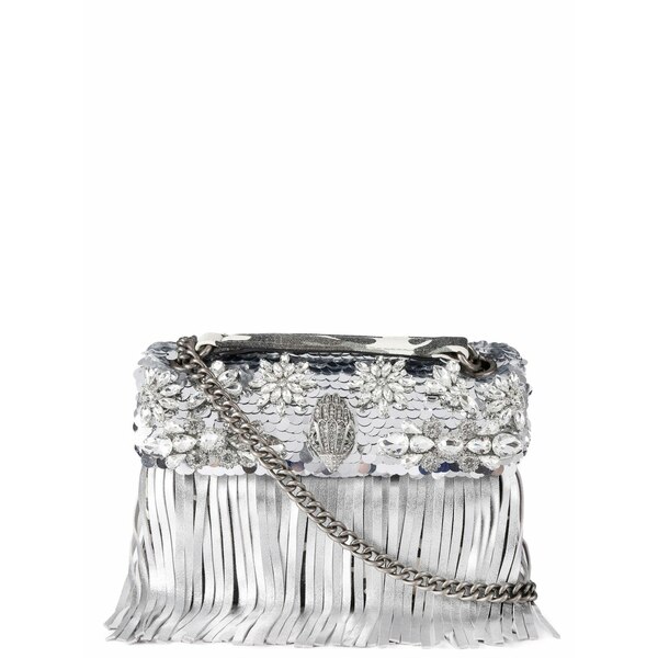 カートジェイガーロンドン レディース ショルダーバッグ バッグ Medium kensington fringe shoulder bag Silver