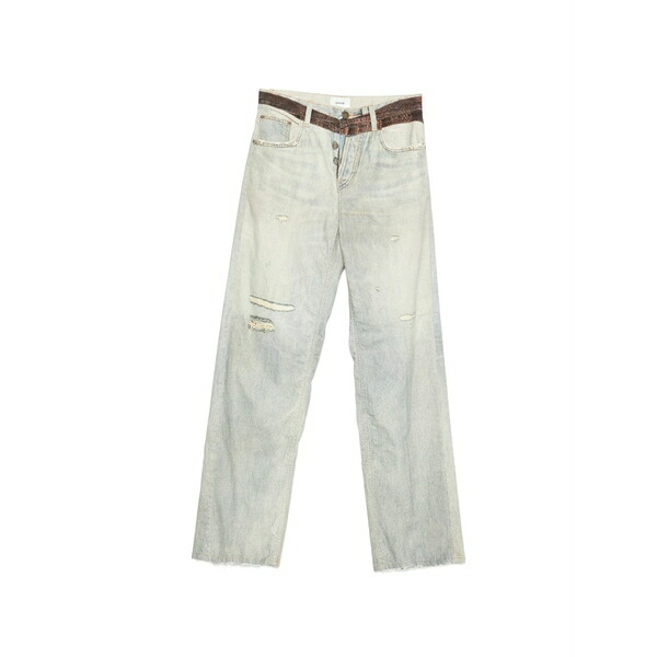 ハイクール レディース カジュアルパンツ ボトムス Bonnie printed-belt trousers Blue|asty