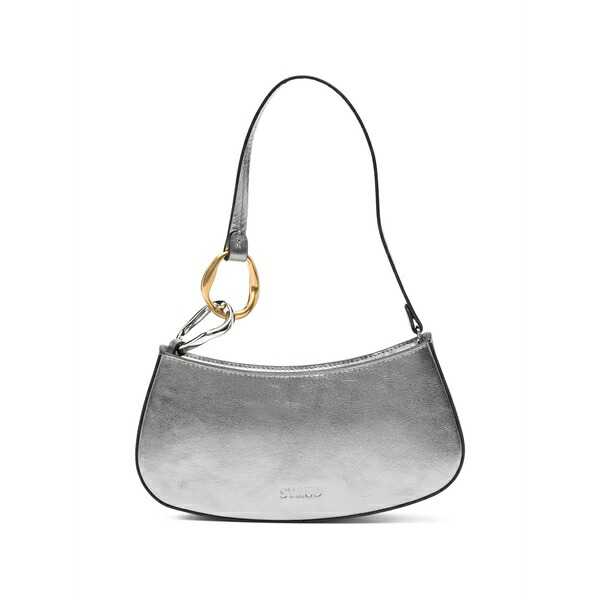 ステゥド レディース ショルダーバッグ バッグ Ollie metallic tote bag Silver