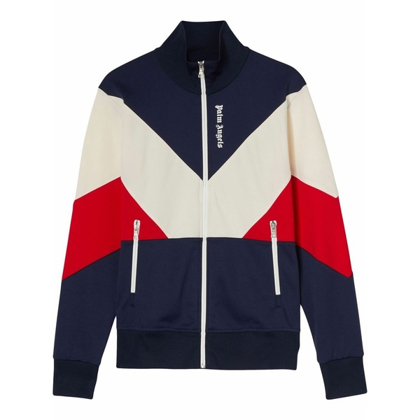 パーム・エンジェルス メンズ ジャケット&ブルゾン アウター Colour-block track jacket Blue|asty
