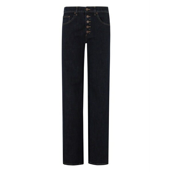 ドンダップ レディース デニムパンツ ボトムス Button-fly jeans Blue｜asty