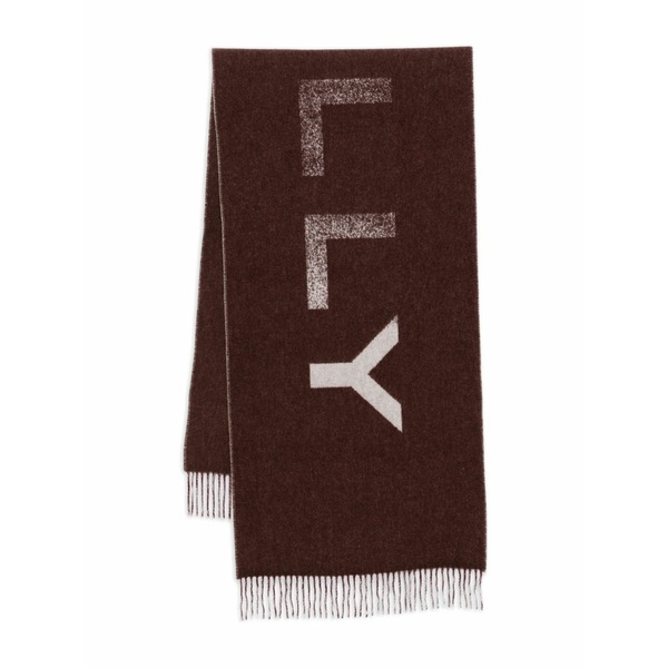 バリー メンズ マフラー・ストール・スカーフ アクセサリー Logo-intarsia scarf Red｜asty