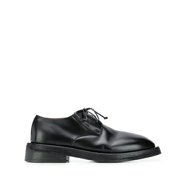 マーシル メンズ 御召しものシューズ シューズ Mentone leather derby shoes Black