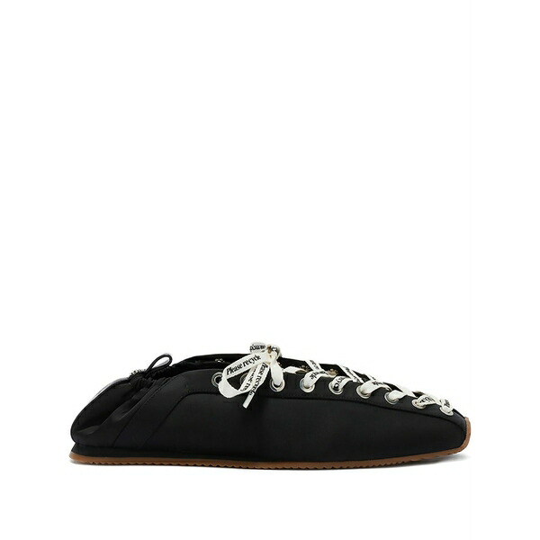 ガニー レディース サンダル シューズ Lace-up ballet flats Black｜asty