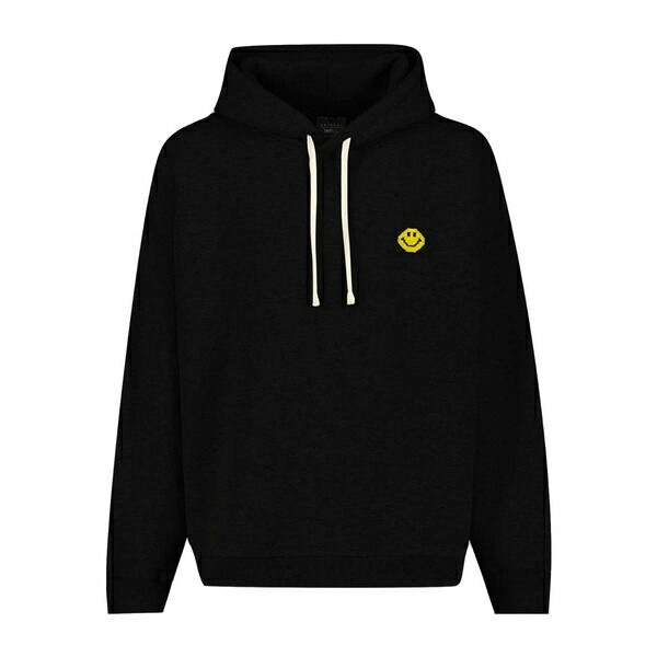 ジョシュア サンダース メンズ パーカー・スウェットシャツ アウター X smiley芒 pixel logo-detail hoodie Black|asty