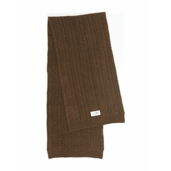 マルタンマルジェラ メンズ えり巻き・袈裟・えり巻き 付属物 Ribbed scarf Brown