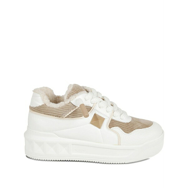ヴァレンティノ ガラヴァーニ レディース スニーカー シューズ Rockstud leather sneakers White