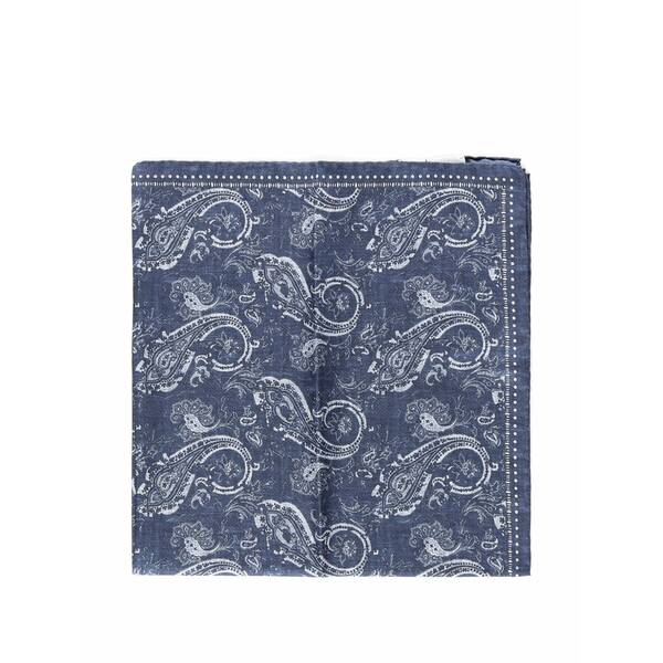イレブンティ メンズ えり巻き・袈裟・えり巻き 付属物 Paisley-print silk scarf Blue