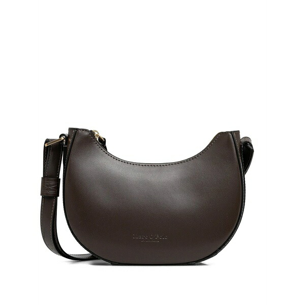 マルコポーロ レディース ショルダーバッグ バッグ Topstitched zip bag Brown|asty