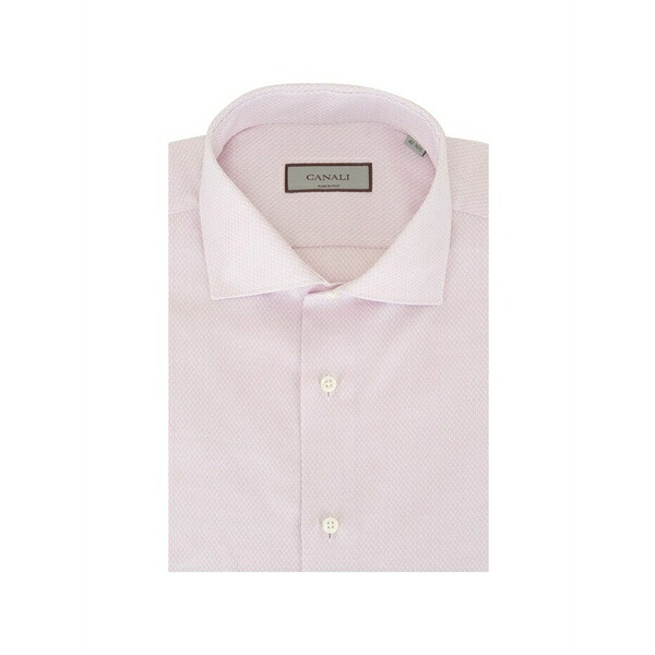 カナーリ メンズ シャツ トップス Buttoned cotton shirt Pink|asty