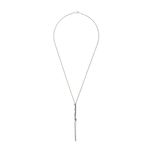 エマニュエレ ビコッキ メンズ 首飾り・チョー鉄道車両 付属品 Crochet chain necklace Silver