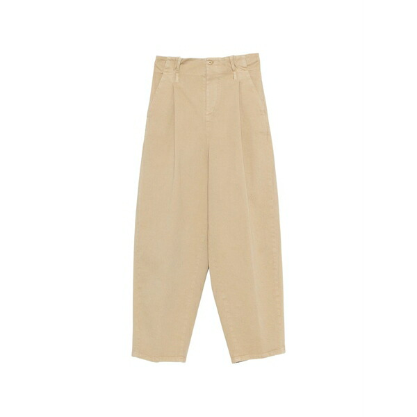 ヌメロ ヴェントゥーノ レディース 心地好いズボン下 ボトムス Belt-loop pleated trousers Neutrals
