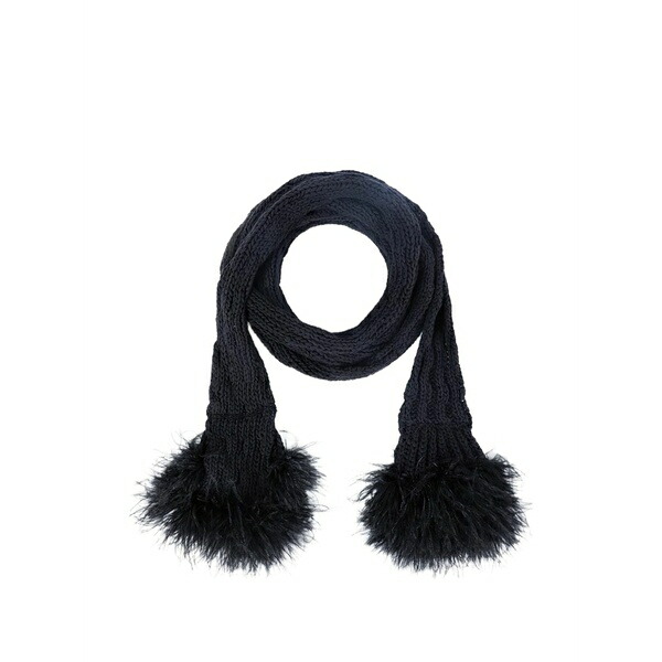 アン ドゥムルメステール レディース えり巻き・袈裟・えり巻き 付属物 Rae knitted scarf Black