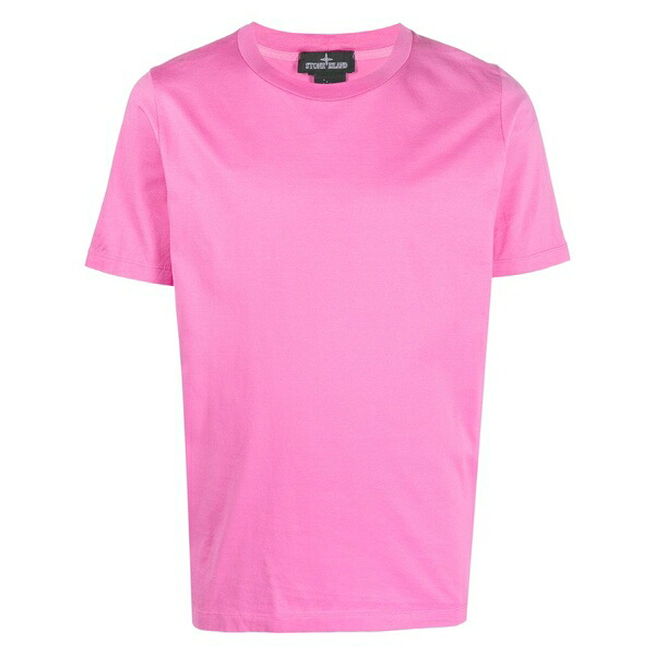 ストーンアイランドシャドウプロジェクト メンズ Tシャツ トップス Graphic-print cotton t-shirt Pink｜asty