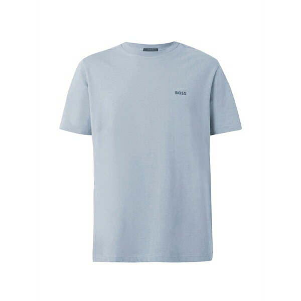 ボス メンズ Tシャツ トップス Short-sleeved t-shirt Blue｜asty