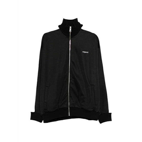 コペルニ レディース 上衣＆上衣 アウター Oversized side-stripe jacket Black