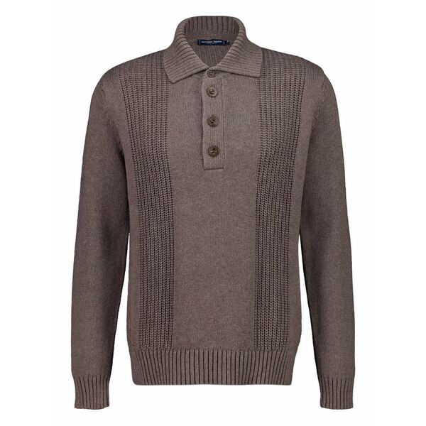 フレスコボールカリオカ メンズ スポーツシャツ トップス Romano long-sleeves polo Brown