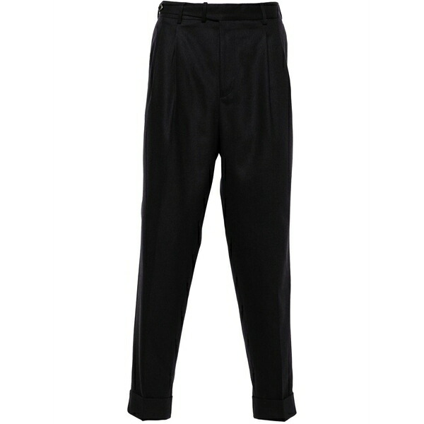 PTトリノ メンズ 心地好いズボン下 ボトムス Pleat-detail trousers Blue