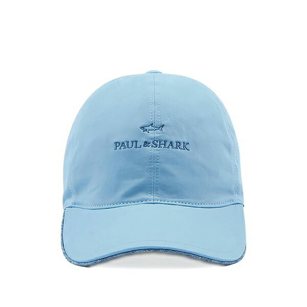 ポールアンドシャーク メンズ 帽子 アクセサリー Embroidered baseball cap Blue｜asty