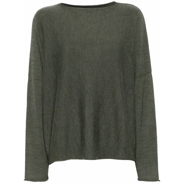 トゥーグッド レディース 編み物\u0026スウェーター アウター The crofter jumper Green