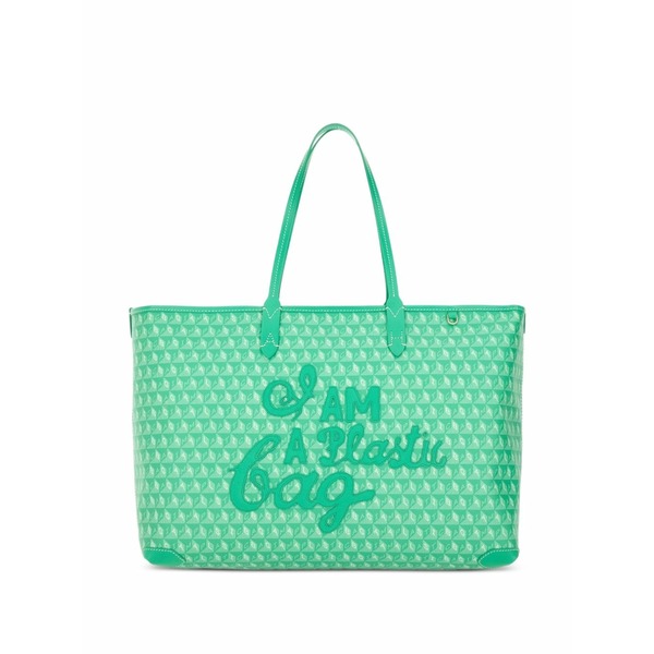 アニヤハインドマーチ レディース トートバッグ バッグ I am a plastic bag tote bag Green