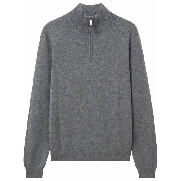 プリングル オブ スコットランド メンズ ニット&セーター アウター Zip-up cashmere jumper Grey|asty