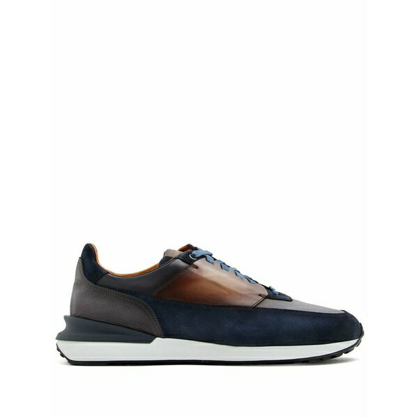 マグナーニ メンズ スニーカー シューズ Panelled low-top sneakers Blue｜asty