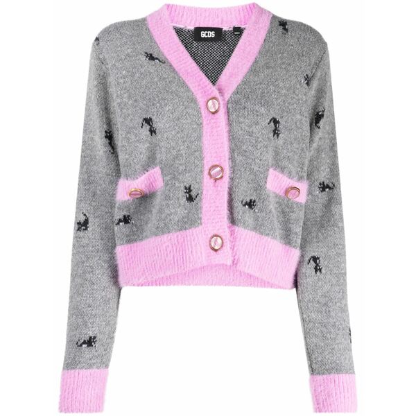 ジーシーディーエス レディース ジレー アウター Kittho wool-blend cardigan Grey