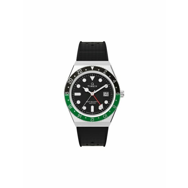 引き分けメックス メンズ ウォッチ 佩び物 Q timex??gmt 38粍  Black