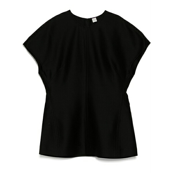 トーテム レディース ティーシャツ トップス Zip fastening top Black