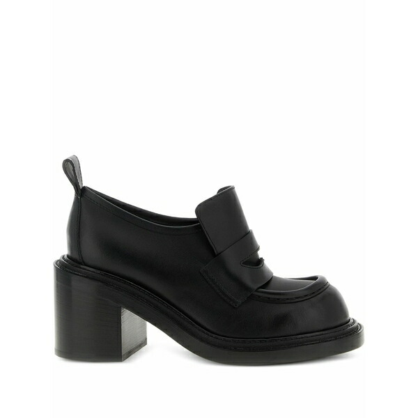 モスキーノ レディース スリッポン・ローファー シューズ 90粍 olivia leather loafers Black