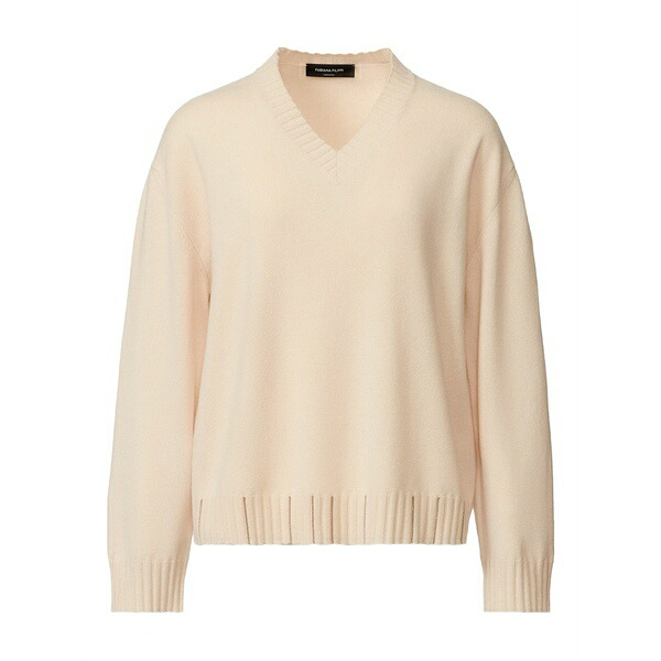 ファビアナ フィリッピ レディース 編み物\u0026スウェーター アウター V-neck jumper Neutrals