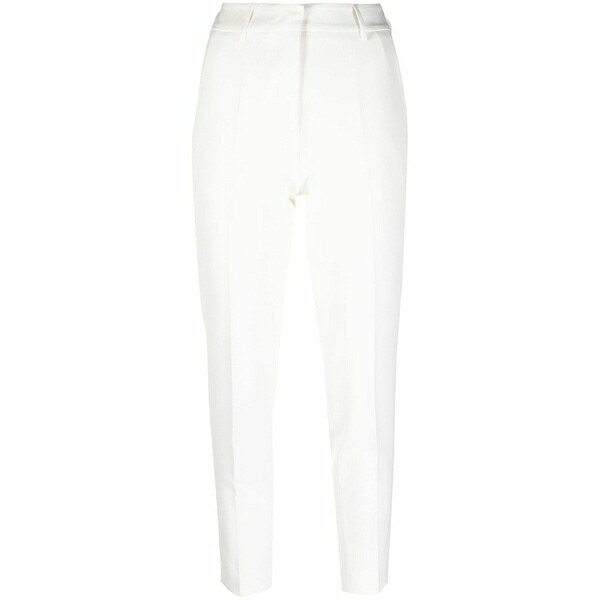 ブランカ ヴィータ レディース 心地好いズボン下 ボトムス Mid-rise cropped trousers White