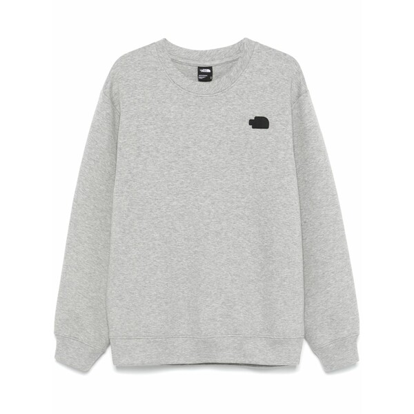 北の方人間の顔 メンズ パーカー・スウェットシャツ アウター Crew-neck sweatshirt Grey