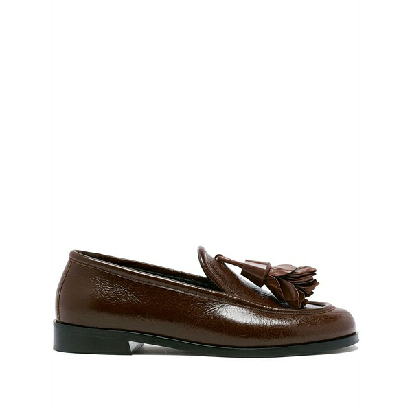 プロエンザショラー レディース スリッポン・ローファー シューズ Tassel leather loafers Brown