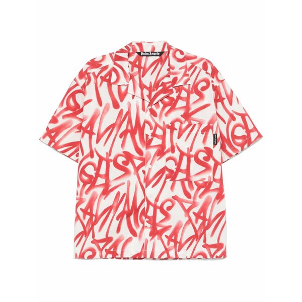 パーム・エンジェルス メンズ プルオーバー トップス Graffiti-print shirt White