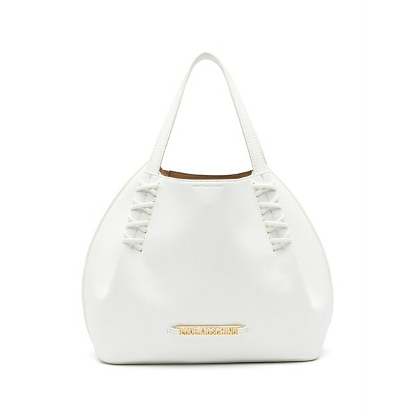 ラブ モスキーノ レディース トートバッグ バッグ Logo-detail tote bag White|asty