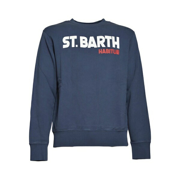 エムシーツーセイントバース メンズ パーカー・スウェットシャツ アウター Soho crew-neck sweatshirt Blue