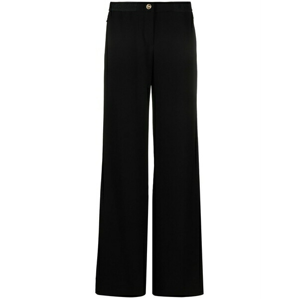 ベルサーチ レディース カジュアルパンツ ボトムス Wide-leg trousers Black|asty