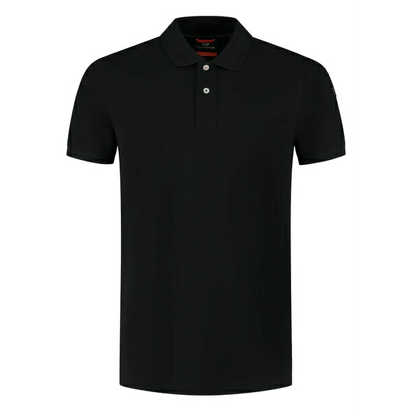 パラジャンパーズ メンズ スポーツシャツ トップス Logo-patch polo shirt Black