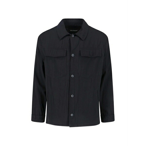 ホワイトサンド メンズ シャツ トップス Button shirt Black｜asty