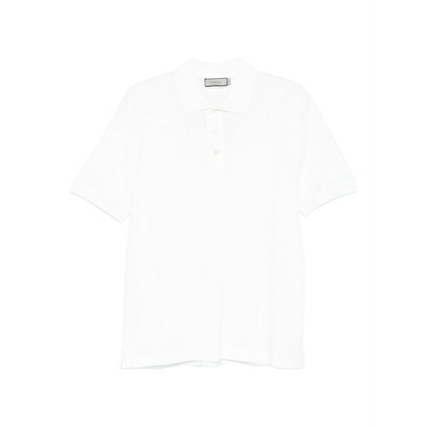 カナーリ メンズ ポロシャツ トップス Short-sleeved polo shirt White|asty
