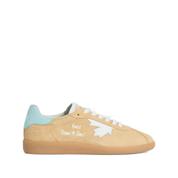 ディースクエアード メンズ スニーカー シューズ Rebels leaf appliqu?? trainers Neutrals