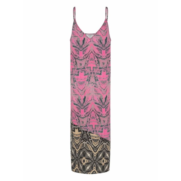 一 ティースプーン レディース 衣装 トップス Kaleidoscope printed MIDI dress Pink レディースファッション-スーツ・セットアップ