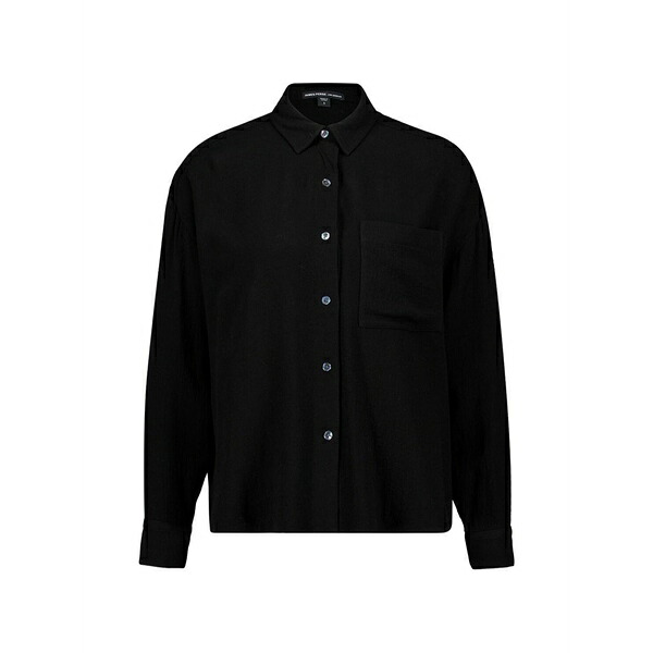 ジェームス パース レディース シャツ トップス Oversized-fit shirt Black｜asty