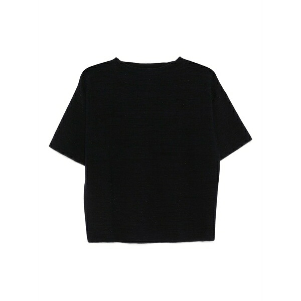 ファビアナ フィリッピ レディース Tシャツ トップス Knitted t-shirt Blue｜asty