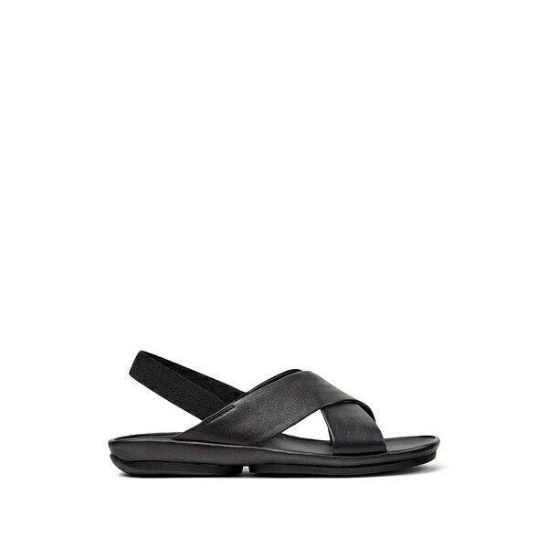 カンペール レディース サンダル シューズ Right isla crossover-strap sandals Black｜asty