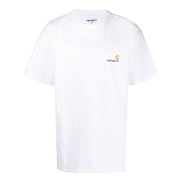 カーハート メンズ Tシャツ トップス American script short-sleeve t-shirt White｜asty