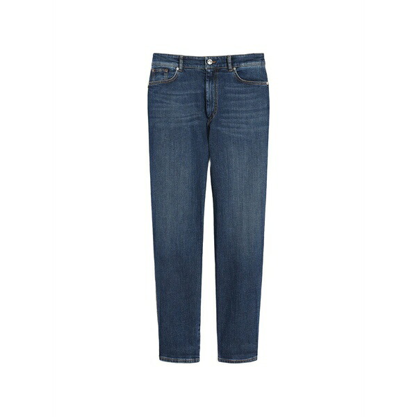 運動競技マックス レディース ジーンズズボン下 ボトムス Belt-loops straight jeans Blue